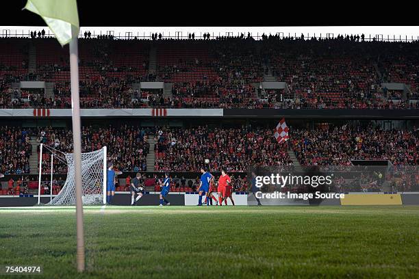 football teams playing game - football crowd stock pictures, royalty-free photos & images