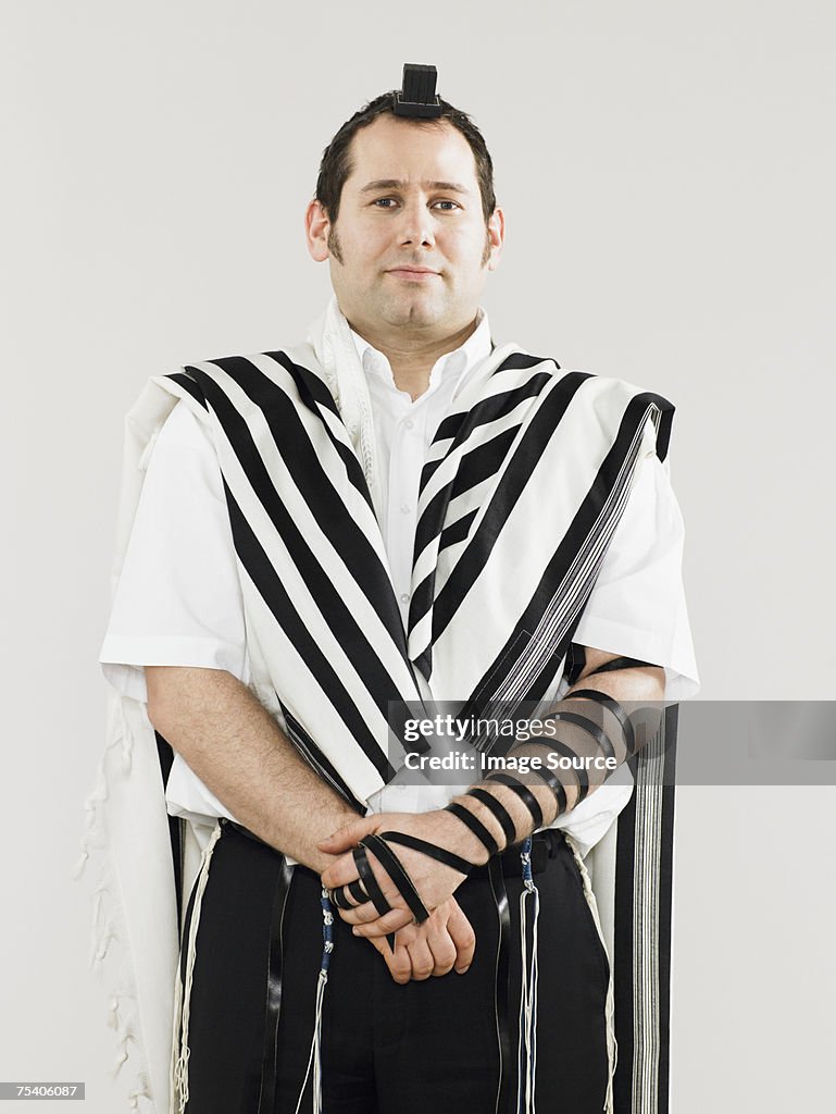 ユダヤ人男性 tallit teffillin を合わせると願い