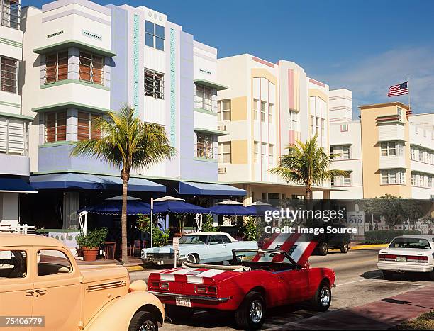 ocean drive miami - miami beach ストックフォトと画像