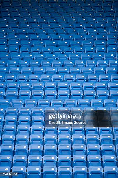 stadium seats - stadium seats stock pictures, royalty-free photos & images