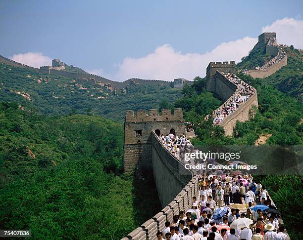 great wall of china - china tourist stock pictures, royalty-free photos & images