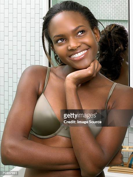 9,282 Beautiful Woman Wearing A Bra Stock Photos, High-Res Pictures, and  Images - Getty Images