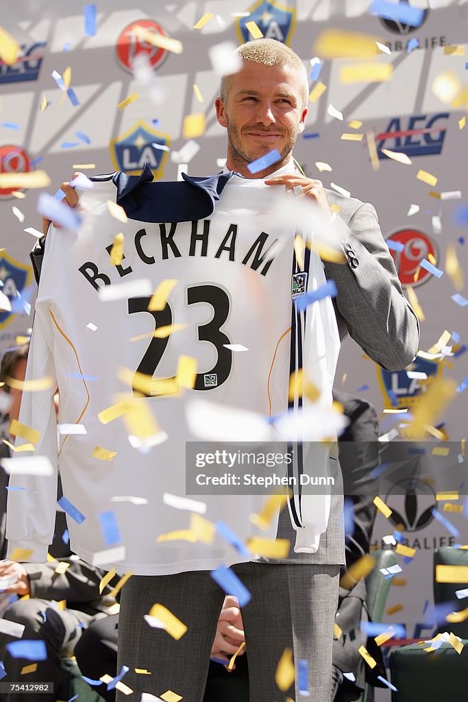 David Beckham Announced As An LA Galaxy Player