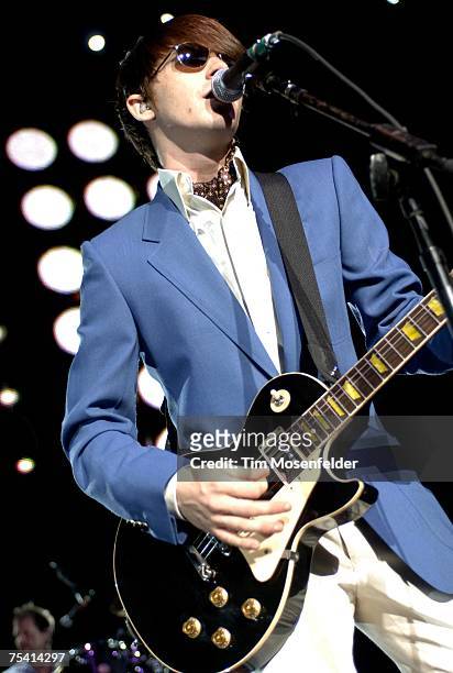 Drake Bell performs as part of the "Aly and AJ, Corbin Bleu, and Drake Bell Summer Tour 2007" at the Sleep Train Pavilion on July 13, 2007 in...