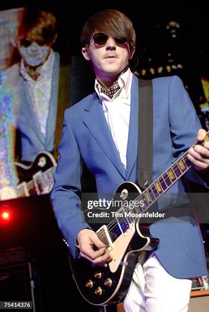 Drake Bell performs as part of the "Aly and AJ, Corbin Bleu, and Drake Bell Summer Tour 2007" at the Sleep Train Pavilion on July 13, 2007 in...