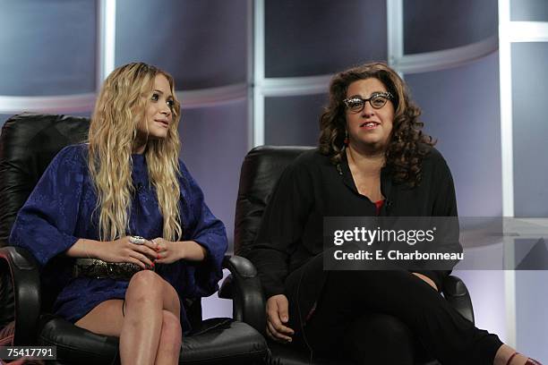 Actress Mary-Kate Olsen and Jenji Kohan during the "Weeds" panel at Showtime's TCA at the Beverly Hilton on July 14, 2007 in Beverly Hills,...