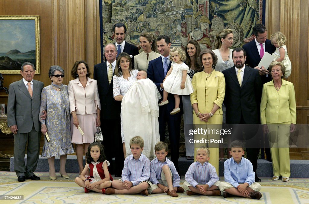 Baptism Of Princess Sofia Of Spain