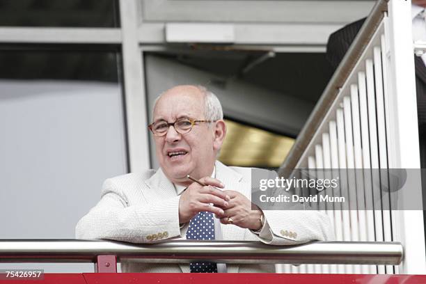Malcolm Hebden at the Football Furlong at Haydock Park July 15, 2007 in Haydock, England.