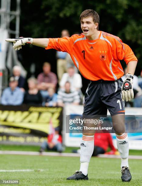 Martin Maennel of Germany in action during the U19 friendly match between Germany and Bavaria on July 12, 2007 in Bad Reichenhall, Germany.