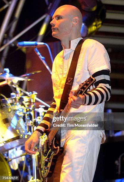 Billiy Corgan and The Smashing Pumpkins perform the opening night of the bands 11 date west coast residency at The Fillmore on July 15, 2007 in San...