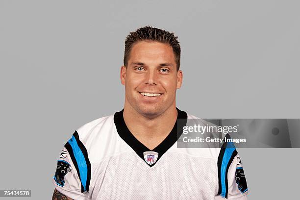 Dan Morgan of the Carolina Panthers poses for his 2007 NFL headshot at photo day in Charlotte, North Carolina.