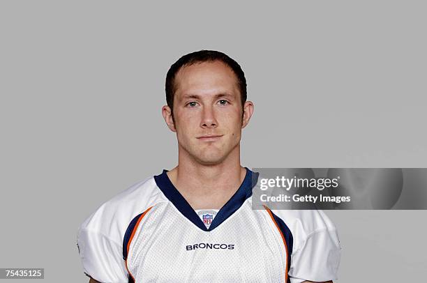 David Kircus of the Denver Broncos poses for his 2007 NFL headshot at photo day in Denver, Colorado.