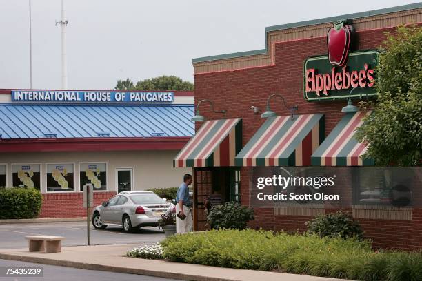 And Applebee's restaurants sit next door to each other July 16, 2007 in Elgin, Illinois. IHOP Corp. Has agreed to purchase Applebee's International...