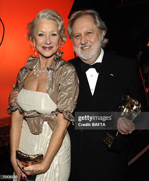 Dame Helen Mirren, winner of Best Female Actor Award and Lord Puttnam