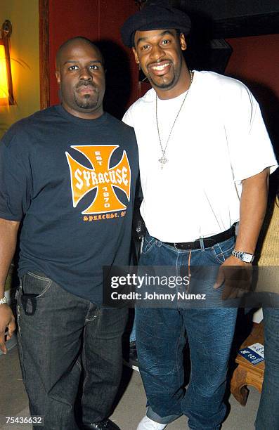 Funkmaster Flex with Donovan McNabb of the Phildelphia Eagles