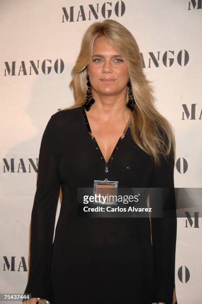 Isabel Sartorius arrives to the Mango Party on July 16, 2007 at Atzaro Hotel in Ibiza, Spain.