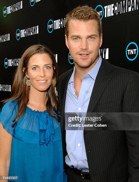 Caroline Fentress and Chris O'Donnell arrive to the screening of TNT's "The Company" at The Majestic Crest Theater on July 16, 2007 in Westwood,...