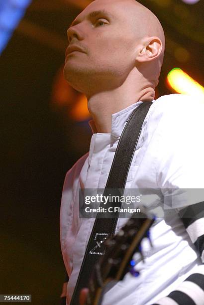 Billy Corgan of the Smashing Pumpkins perform in Concert at the Fillmore Auditorium on July 15, 2007 in San Francisco.