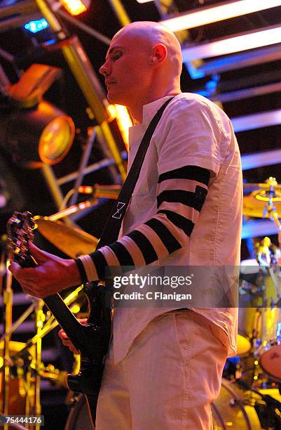 Billy Corgan of the Smashing Pumpkins perform in Concert at the Fillmore Auditorium on July 15, 2007 in San Francisco.