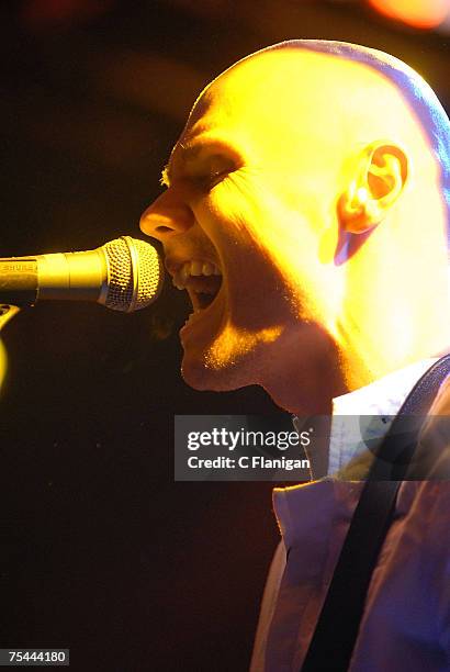 Billy Corgan of the Smashing Pumpkins perform in Concert at the Fillmore Auditorium on July 15, 2007 in San Francisco.