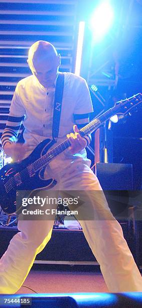 Billy Corgan of the Smashing Pumpkins perform in Concert at the Fillmore Auditorium on July 15, 2007 in San Francisco.