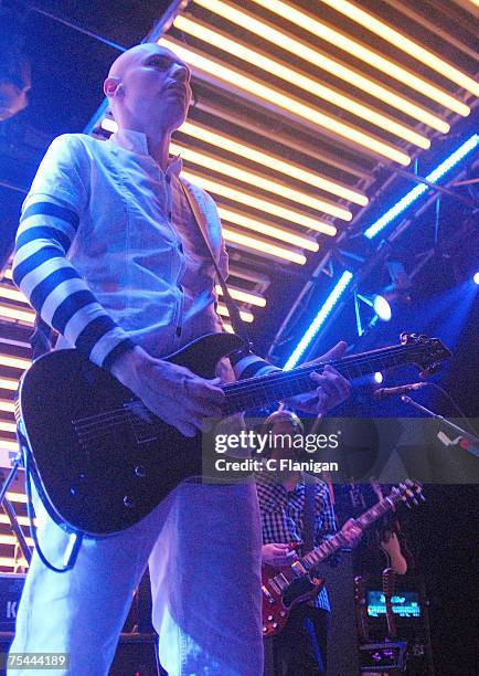 Billy Corgan of the Smashing Pumpkins perform in Concert at the Fillmore Auditorium on July 15, 2007 in San Francisco.