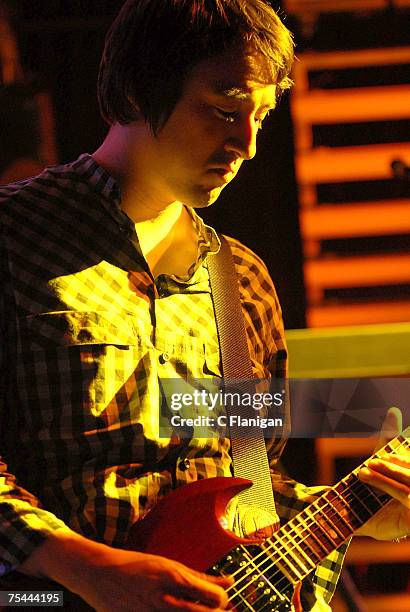 Jeff Schroeder of the Smashing Pumpkins perform in Concert at the Fillmore Auditorium on July 15, 2007 in San Francisco.