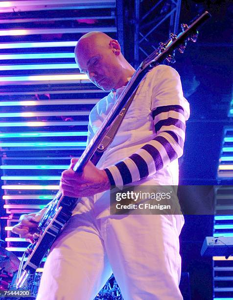 Billy Corgan of the Smashing Pumpkins perform in Concert at the Fillmore Auditorium on July 15, 2007 in San Francisco.