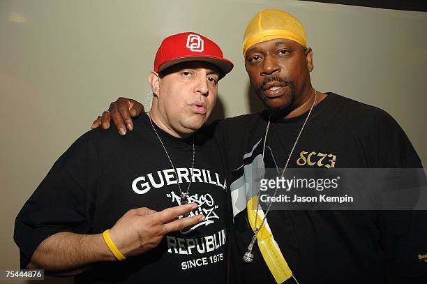 Disco Wiz and Grandmaster Caz at the screening of VH1's "NY77: The Coolest Year In Hell" at the Landmark Sunchine Theater in New York City on July...
