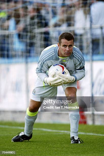 Shay Given of Newcastle United in action during a pre-season friendly match between Hartlepool United and Newcastle United at Victoria Park, on July...