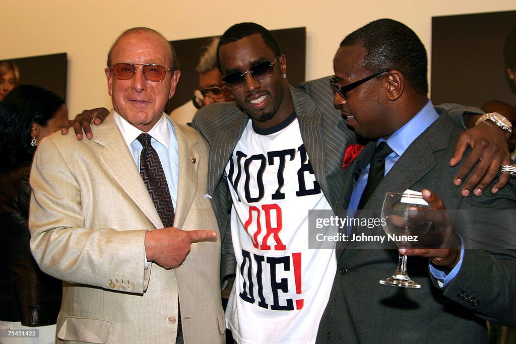 Clive Davis, Sean "P. Diddy" Combs and Andre Harrell News Photo Getty