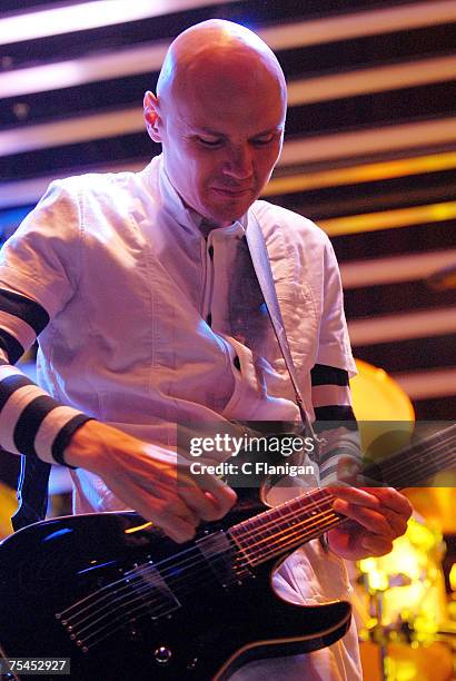 Billy Corgan of the Smashing Pumpkins perform in Concert at the Fillmore Auditorium on July 15, 2007 in San Francisco.