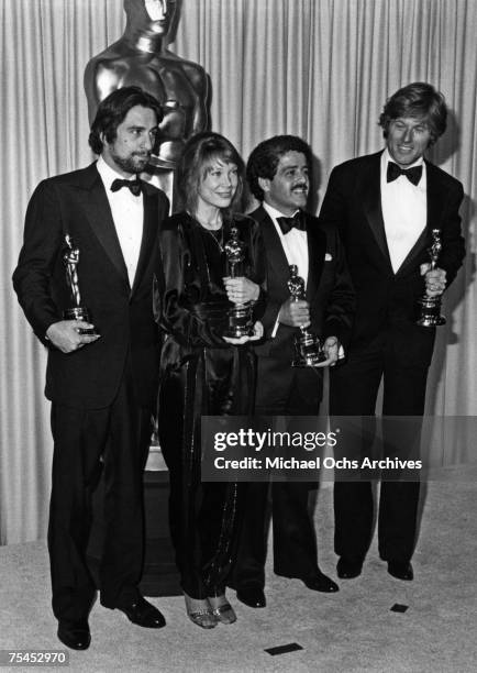 Robert De Niro, winner for Best Actor for Raging Bull, Sissy Spacek, winner for Best Actress for Coal Miner's Daughter, Ronald L. Schwary, winner for...