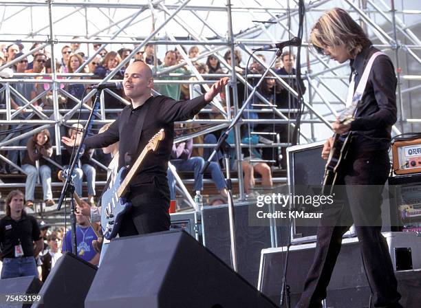 Billy Corgan and James Iha of Smashing Pumpkins