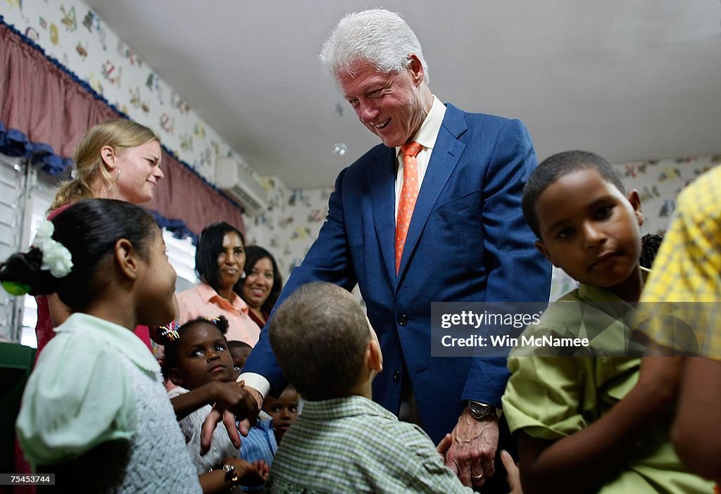 President Clinton Travels To Africa And DR With Foundation