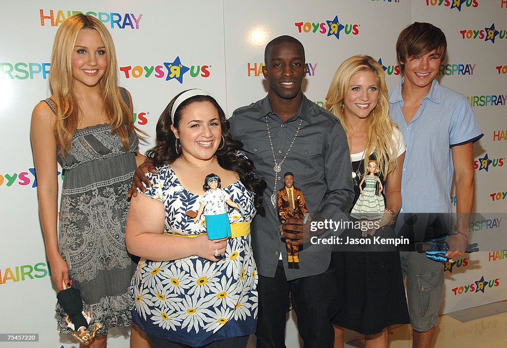 Cast Members Of "Hairspray" Introduce Doll Line At Toys "R" Us