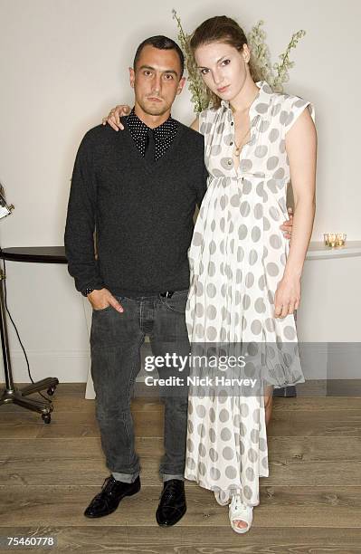 Richard Nichol and Ben Grimes attend the Westfield London & British Fashion Council Fashion Forward Party at the Haymarket Hotel in London, Great...