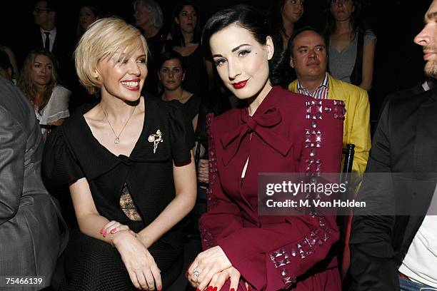 Kylie Minogue and Dita Von Teese