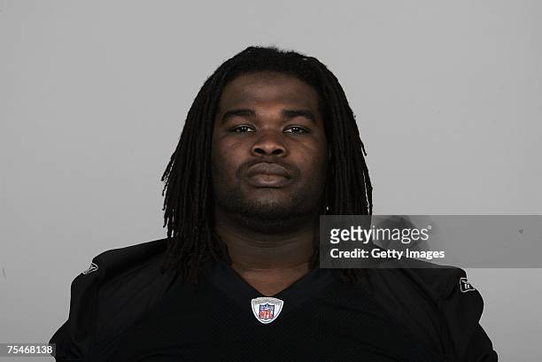 Josh Shaw of the Oakland Raiders poses for his 2007 NFL headshot at photo day in Oakland, California.
