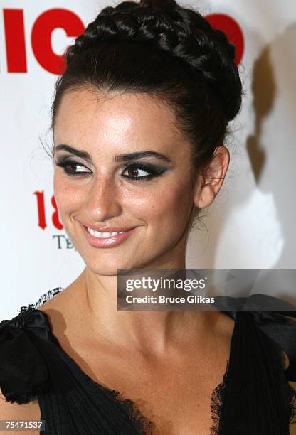 Penelope Cruz at the Usher makes his Broadway debut in "Chicago" - Show and After Party at The Ambassador Theater and Nikki Beach Nightclub in New...