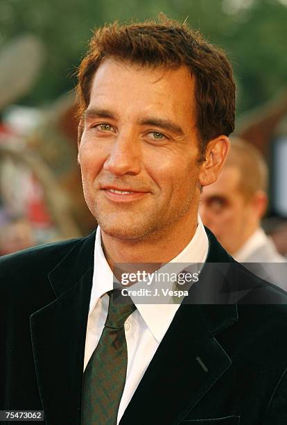 Clive Owen at the Palazzo del Cinema in Venice Lido, Italy.