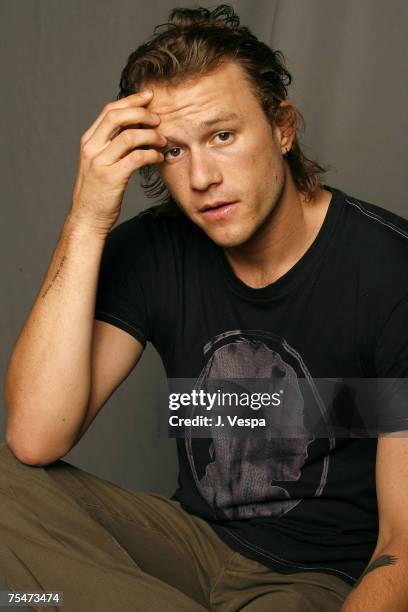 Heath Ledger at the Portrait Studio in Toronto, Canada.