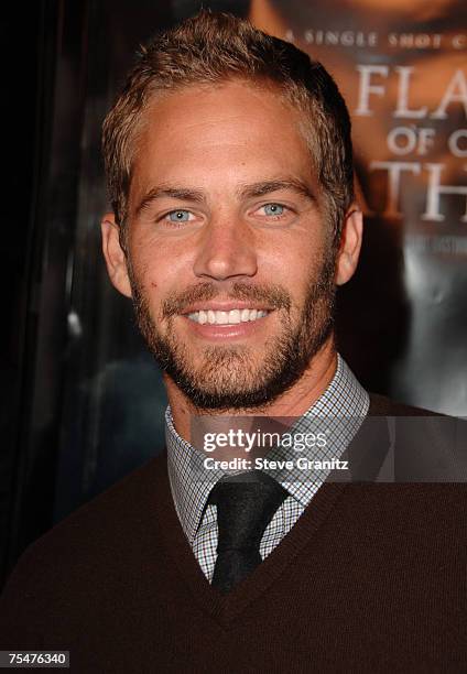 Paul Walker at the Academy Theatre in Beverly Hills, California