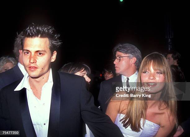 File photo of Johnny Depp & Kate Moss in Los Angeles, California