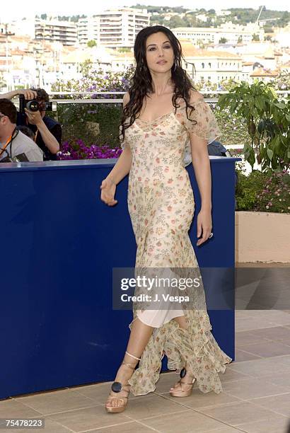 Monica Bellucci at the Palais des Festivals in Cannes, France.