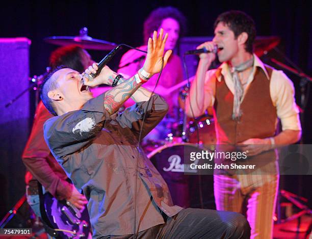 Chester Bennington of Linkin Park and Perry Farrell at the Whisky A Go Go in Hollywood, California