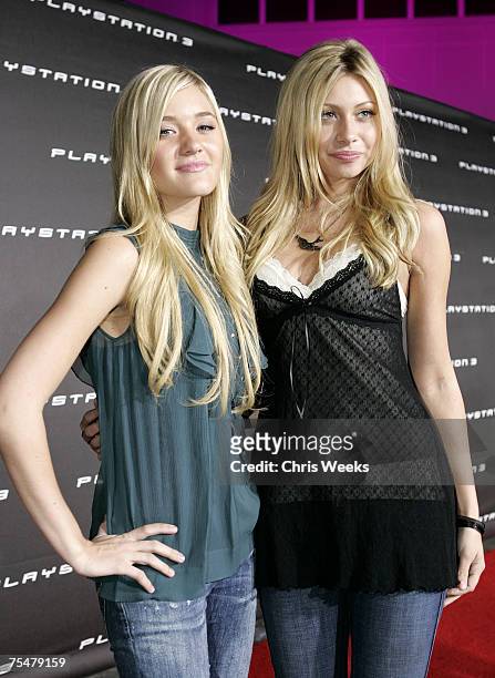 Michalka and Aly Michalka of Aly & AJ in Beverly Hills, California