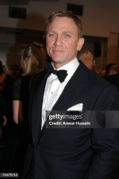 British actor Daniel Craig, the new James Bond, attends the Royal Premiere for the 21st Bond film "Casino Royale" at the Odeon, Leicester Square on...