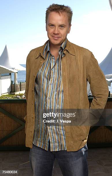 Tim Robbins at the Hotel Du Cap in Cannes, France.