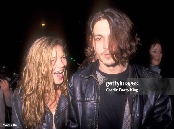 Kate Moss & Johnny Depp in Los Angeles, California